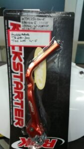 Packaged red RHK kickstarter lever